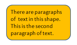 Shape with text - text overflow